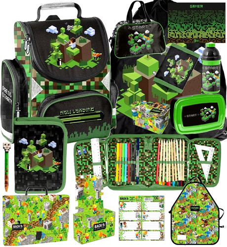 Minecraft school bag set 14in1 - set,