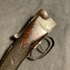 Vintage Double Barrel 12 Bore side by side Shotgun Stock, Poss Lampstand