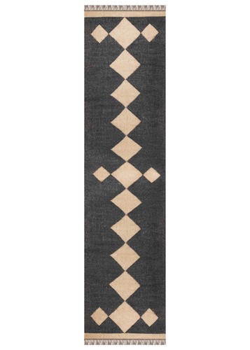 Hand woven wool jute kilim - hand,