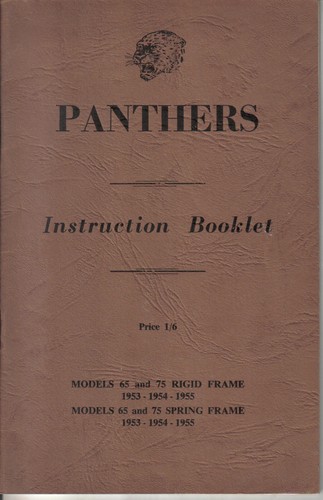 Panther motorcycle models - motorcycle, 65