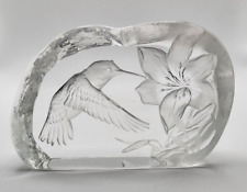 Paperweight - A Capredoni - Hummingbird - Signed - 9.4cm Tall