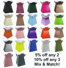 Flower Bouquet Vase Boxes Florist Box Flower Presentation Gift Boxes ALL COLOURS