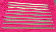 Reclaim  Brass Stair Carpet Rods x 9~ Stunning  42"  Long !!
