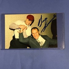 BRUNO SAMMARTINO WWF WRESTLING CHAMP HAND SIGNED 4x6 With Curtis Silwa