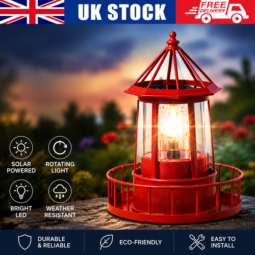 Solar powered rotating led - rotating,