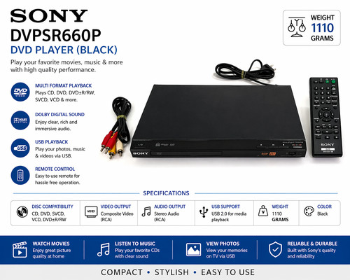Sony dvpsr660p dvd player - dvpsr660p,