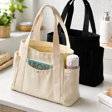Large Canvas Tote Bag Zipper
