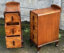 SUPERB PAIR OF ART DECO WALNUT