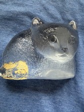 Mats Jonasson Cat Paperweight