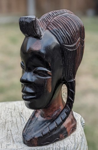 Vintage african carved ebony - vintage,