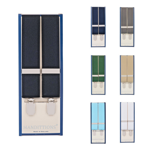 Trouser braces silver clips - trouser, 4