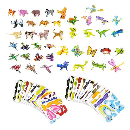 100pcs educational - 100pcs, 3d