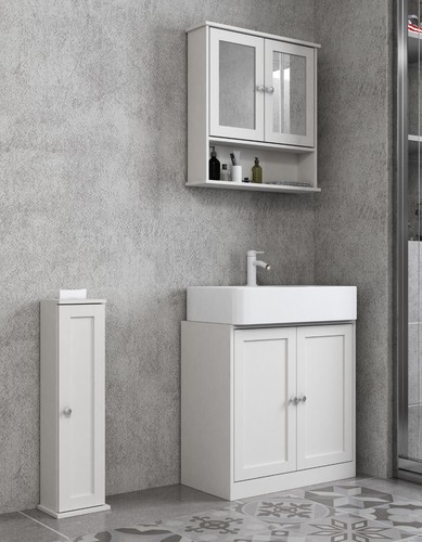 3pc bathroom wood unit under - 3pc,
