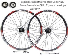 26 INCH MOUNTAIN BIKE WHEELS, DOUBLE WALL, 7/8/9/10 SPEED, FRONT, REAR, BOTH