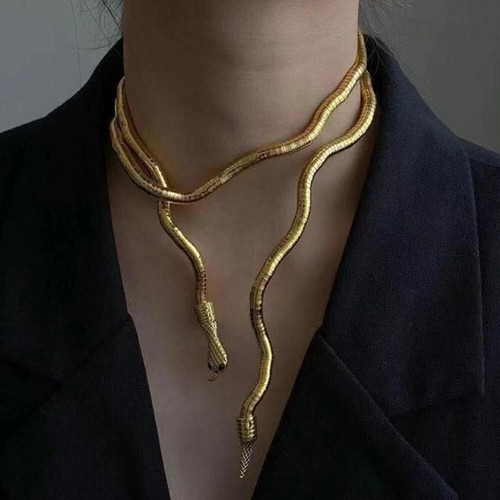 Silver bendable choker - silver, jewelry
