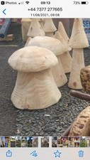 wooden mushrooms 