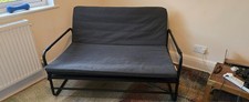Black sofa bed 2 seater, comfy, easy to open