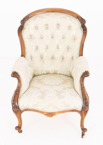 Victorian parlour chair - victorian, seat