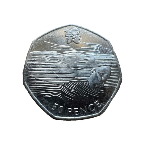 Olympic 2012 50p swimming - olympic,
