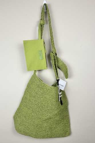 Free people green straw tote - free,