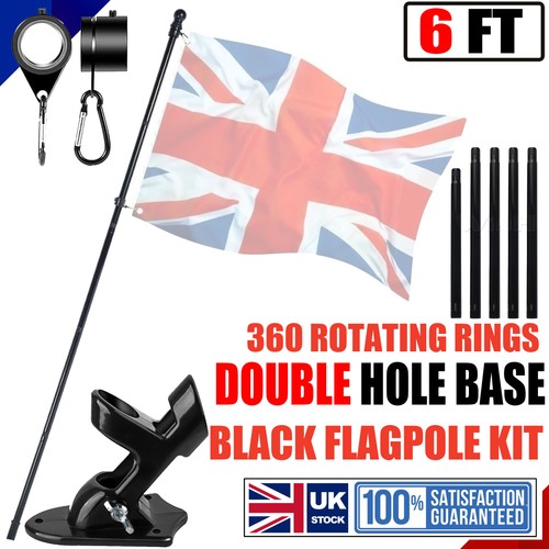 6ft telescopic flagpole flag - flagpole,