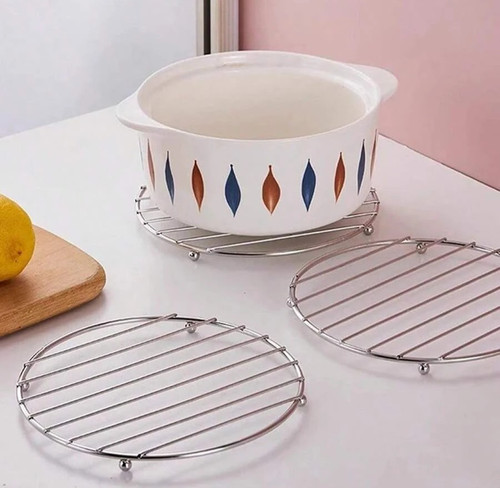 Chrome hot pan pot stands - hot,