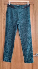 Coast Teal Jacquard Trousers