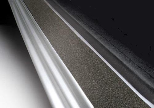 Satin black boot rear bumper - black,