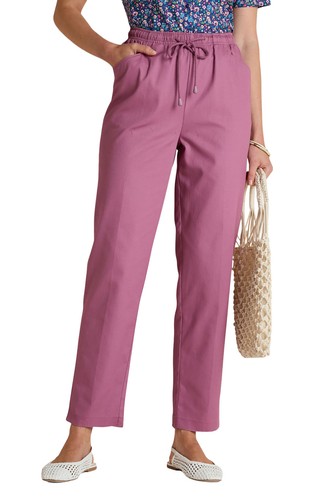 Ladies cotton trousers with - ladies,