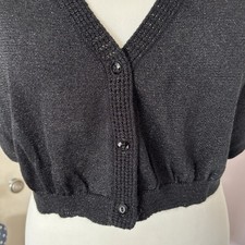 NEW Black Sparkly Fine Knit