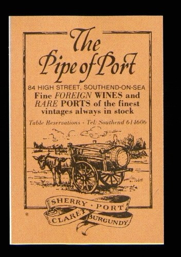 Matchbox label pub the pipe - matchbox,