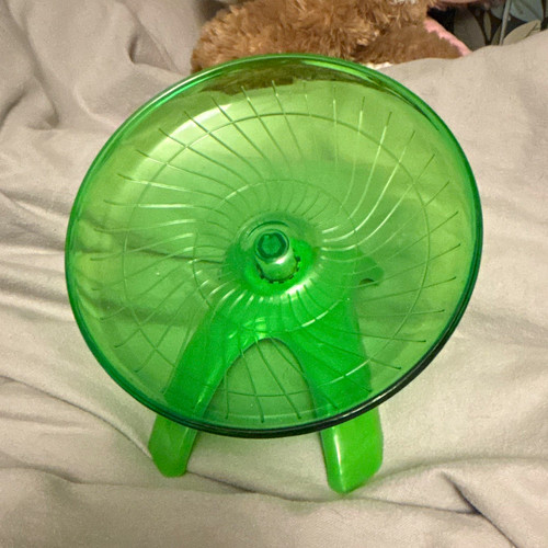 Green plastic flying - green,