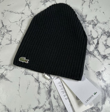 LACOSTE Mens Black Ribbed 100%