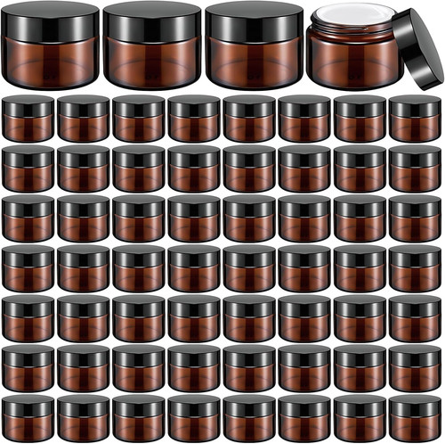 60pcs 30ml amber - amber, jars