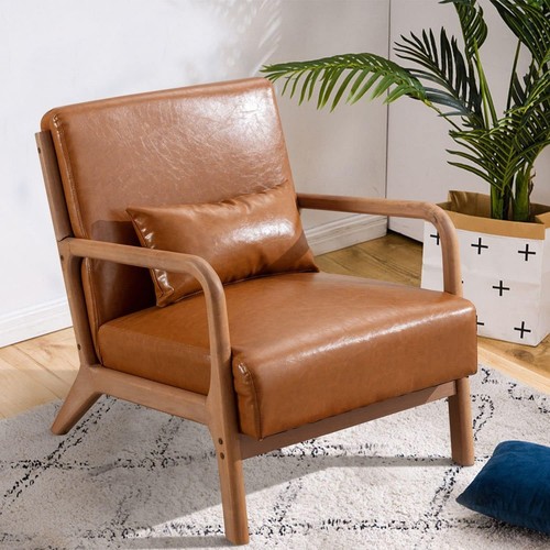 Ebello accent chair - w/, wood