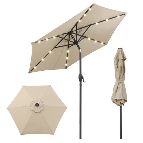 Solar patio umbrella with - patio,