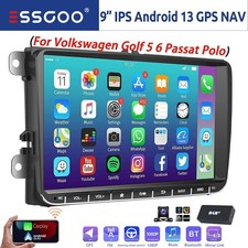 9" Car Stereo Radio GPS Wireless Carplay&Android Auto For VW Jetta Golf Amarok