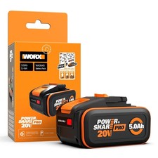Worx 20V 5.0Ah Li-ion High-Capacity PowerShare Pro Battery with Indicator WA3645