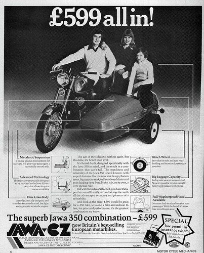 1977 jawa 350 combination - jawa,
