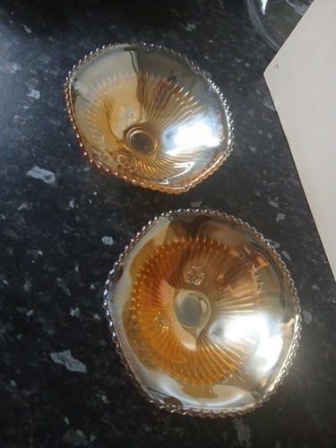 Pair vintage iridescent - pair,