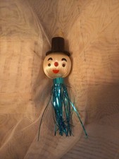 Vintage 70s Snowman Silk Spun