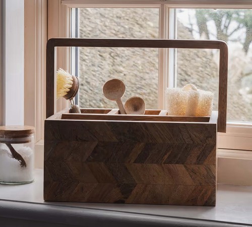 Nkuku sukha mango wood caddy - nkuku,