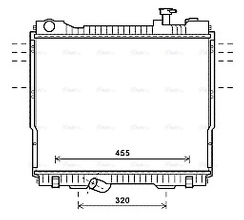 Ava coolant radiator dn2418 - coolant,