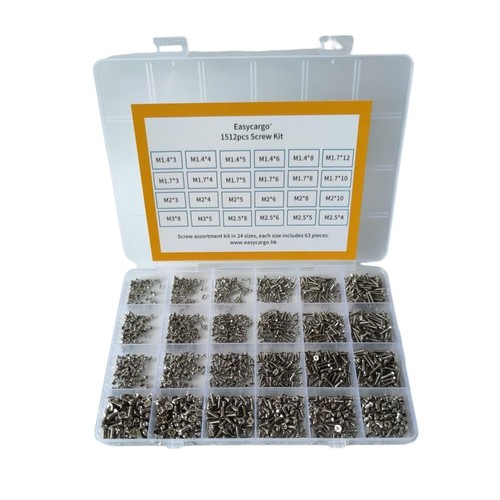 1512pcs screw assortment - 1512pcs,