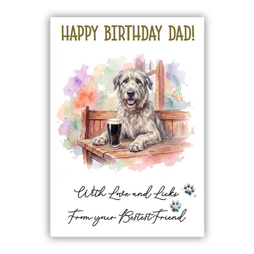 Irish wolfhound dog birthday - irish,