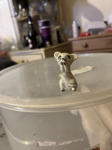 Cute ceramic mouse - mouse, figurine