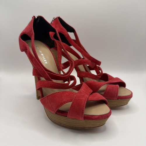 Karen millen red suede - karen,
