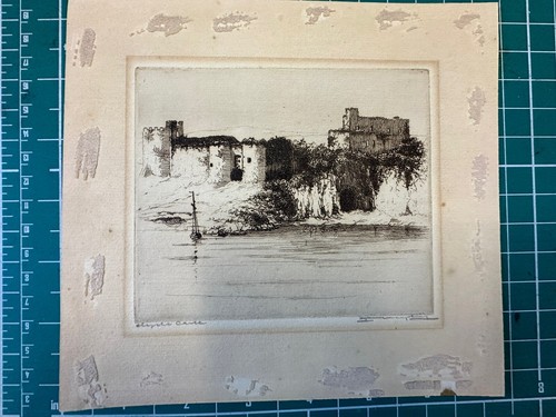 Listed maybery old etching - listed,