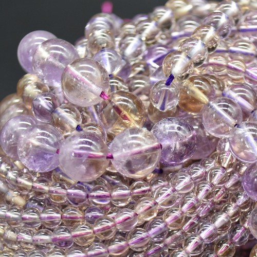 Ametrine round beads 4mm - beads,