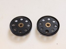 2 X Meccano 1.5" Pulley Black